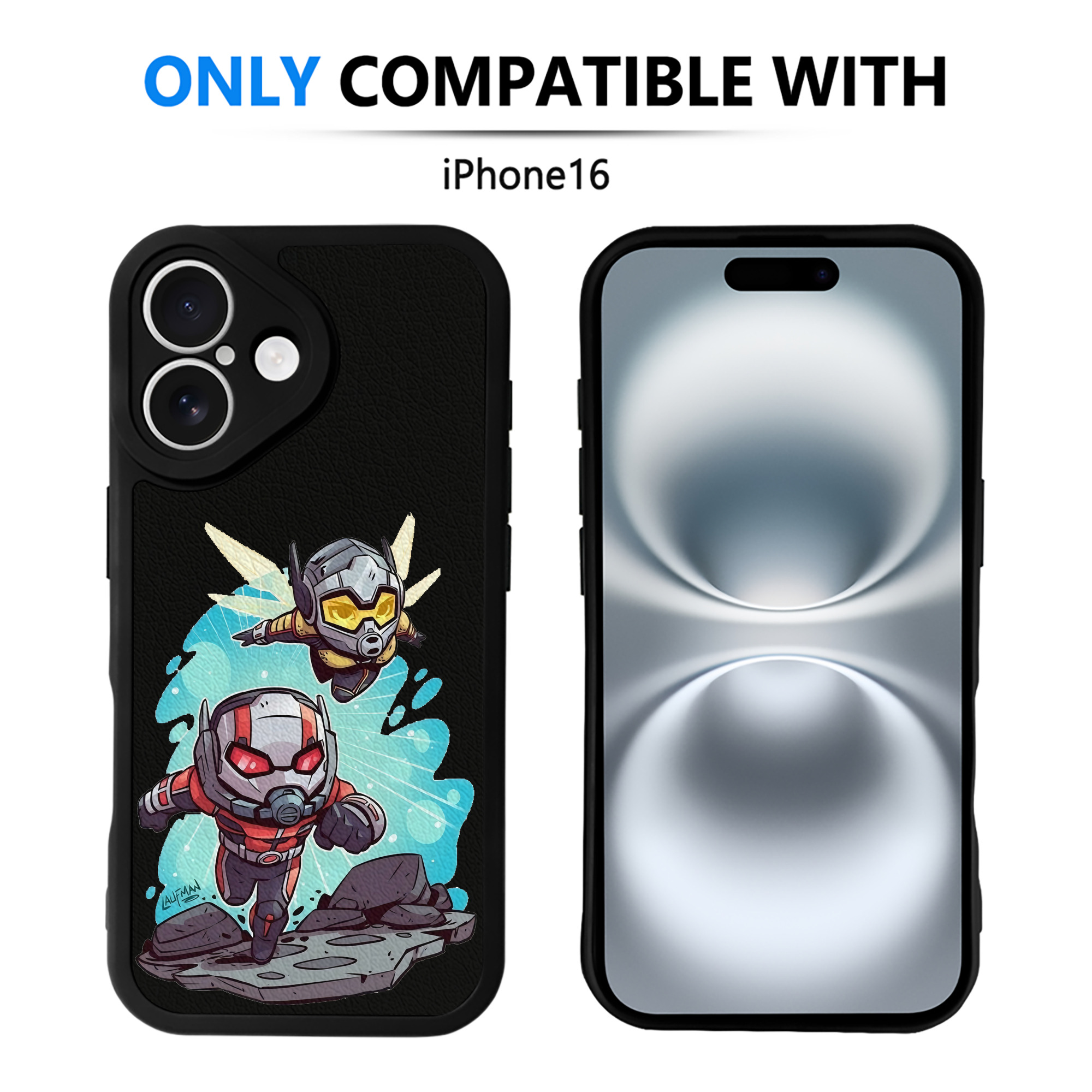 （画像用） アベンジャーズ The Avengers 【iPhone 16シリーズ対応】シリコンスマホケース（レザー調） 材質：シリコン
